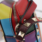 Valentino Garavani Rockstud 1973 Camera Crossbody Bag Striped Leather - image 13
