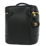 Chanel Vintage Timeless Cosmetic Case Caviar Small - image 2