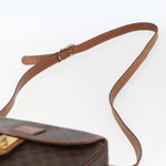 Celine Vintage Macadam Shoulder Bag Canvas and Leather - image 17