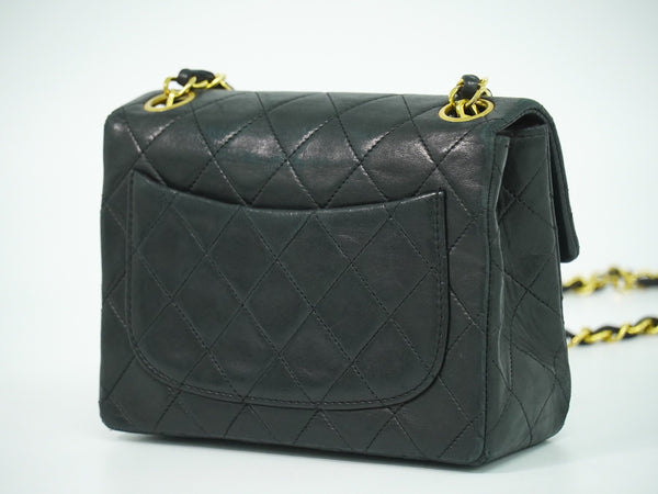 Chanel Vintage Square Classic Single Flap Bag Quilted Leather Medium
