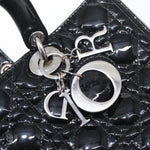 Christian Dior Lady Dior Bag Cannage Quilt Patent Medium - image 13