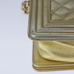 Chanel Boy Flap Bag Quilted Patent Small - image 11