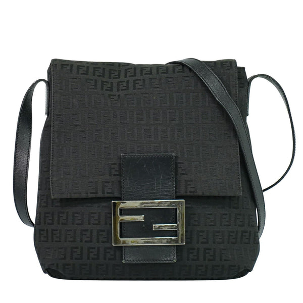 Fendi Vintage Flap Crossbody Bag Zucchino Canvas Small - image 1