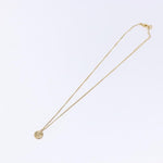Christian Dior Vintage Logo Round Pendant Necklace Metal - image 1