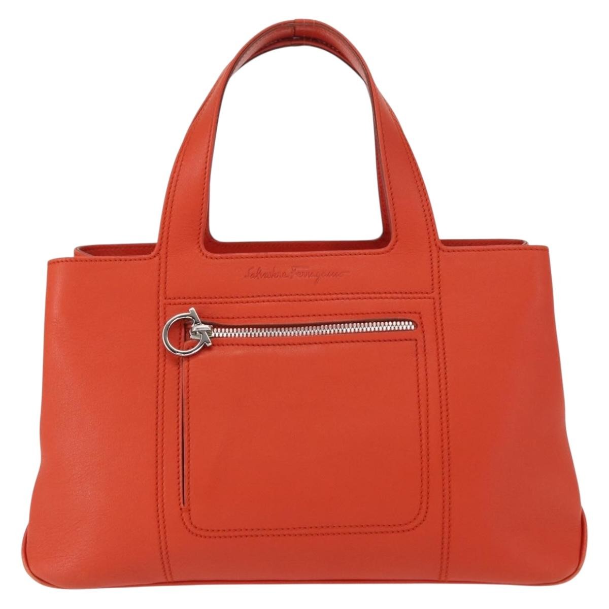 Salvatore Ferragamo Gancini handbag Leather - image 1