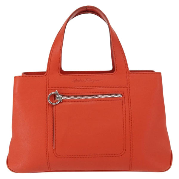 Salvatore Ferragamo Gancini handbag Leather - image 1