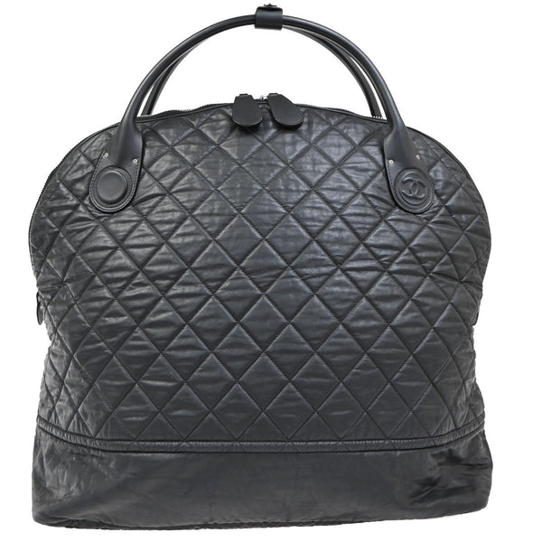 Chanel Horizontal Sport Weekender Bag Quilted Coated Canvas XL