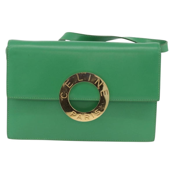 Celine Circle Logo Shoulder Bag Leather - image 1