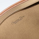 Christian Dior Vintage Honeycomb Zip Pouch Canvas and Leather - image 7