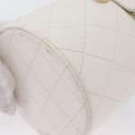 Chanel CC Round Vanity Case with Chain Quilted Lambskin Mini - image 10