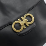 Salvatore Ferragamo Gancini Shoulder Bag Leather - image 12