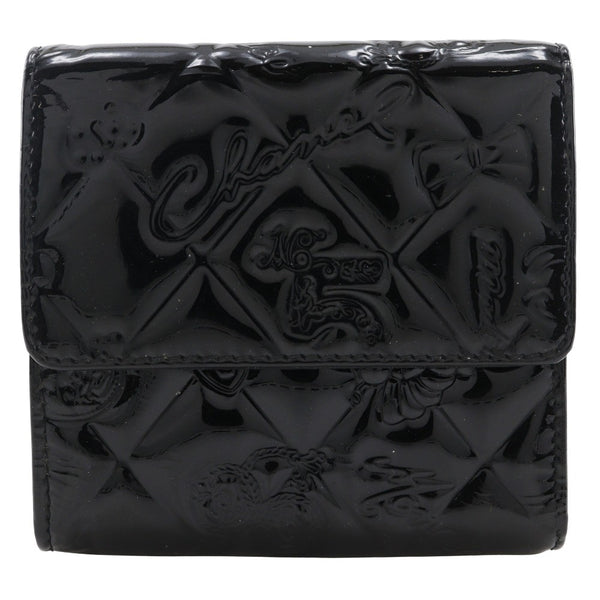 Chanel Bi-Fold Wallet Quilted Patent - image 1