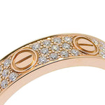 Cartier Love Wedding Band Pave Diamonds Ring 18K Yellow Gold and Diamonds Small - image 3