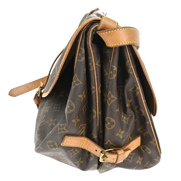 Louis Vuitton Saumur Handbag Monogram Canvas 30