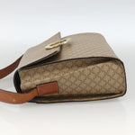 Celine Vintage Macadam Circle Logo Shoulder Bag Canvas and Leather - image 3