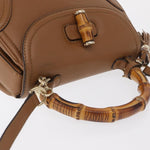Gucci New Bamboo 1921 Top Handle Bag Leather Medium - image 7