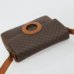 Celine Vintage Macadam Circle Logo Shoulder Bag Canvas and Leather - image 13
