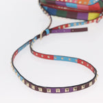 Valentino Garavani Rockstud 1973 Camera Crossbody Bag Striped Leather - image 8