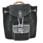 Gucci Vintage Bamboo Backpack Suede Small - image 1