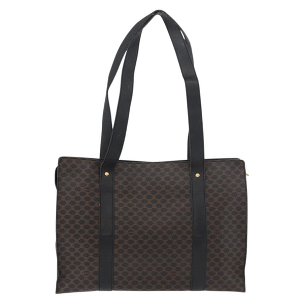 Celine Vintage Macadam Shopper Tote Coated Canvas Medium