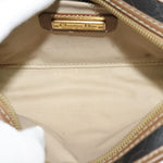 Christian Dior Vintage Honeycomb Zip Pouch Canvas and Leather - image 5