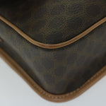 Celine Vintage Macadam Circle Logo Shoulder Bag Canvas and Leather - image 9