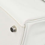 Hermes Kelly Handbag White Epsom with Palladium Hardware 28 - image 8
