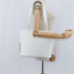 Chanel Vintage CC Zip Around Bowler Bag Quilted Caviar Medium - image 14