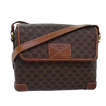 Celine Vintage Macadam Shoulder Bag Canvas and Leather - image 1