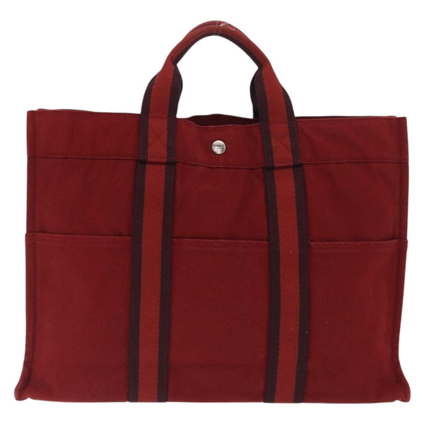 Hermes Fourre Tout Tote Canvas MM