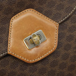 Celine Vintage Macadam Shoulder Bag Canvas and Leather - image 13