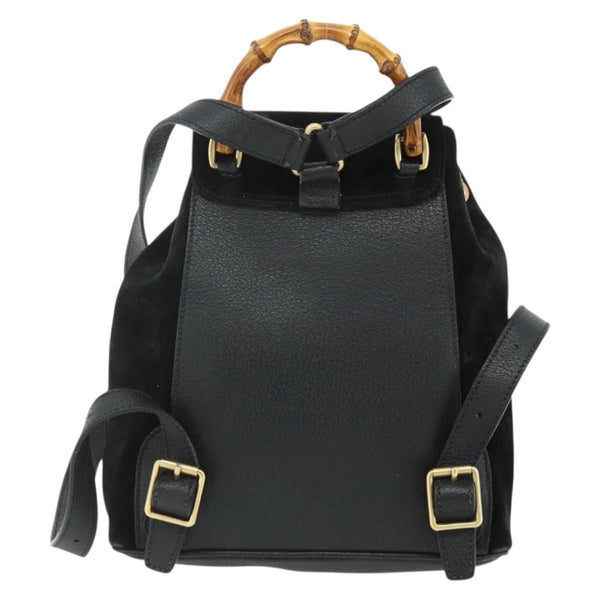 Gucci Gucci bamboo backpack daim mini