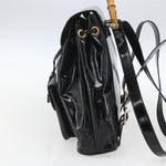 Gucci Vintage Bamboo Backpack Patent Mini - image 4