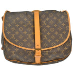 Louis Vuitton Saumur Handbag Monogram Canvas 35 - image 2
