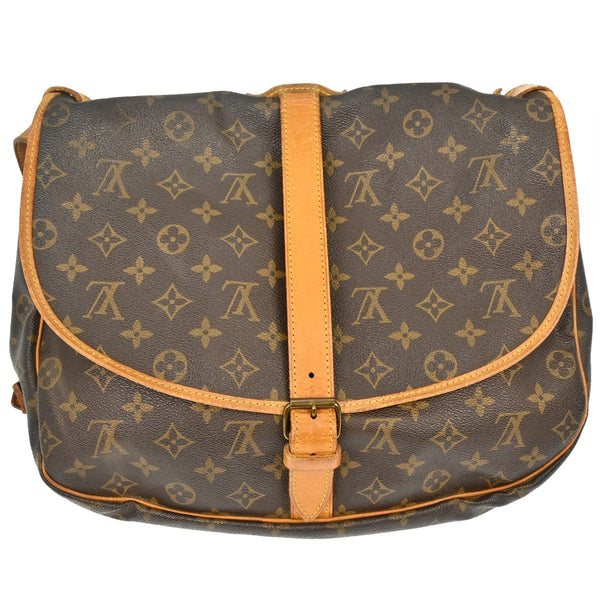 Louis Vuitton Saumur Handbag Monogram Canvas 35