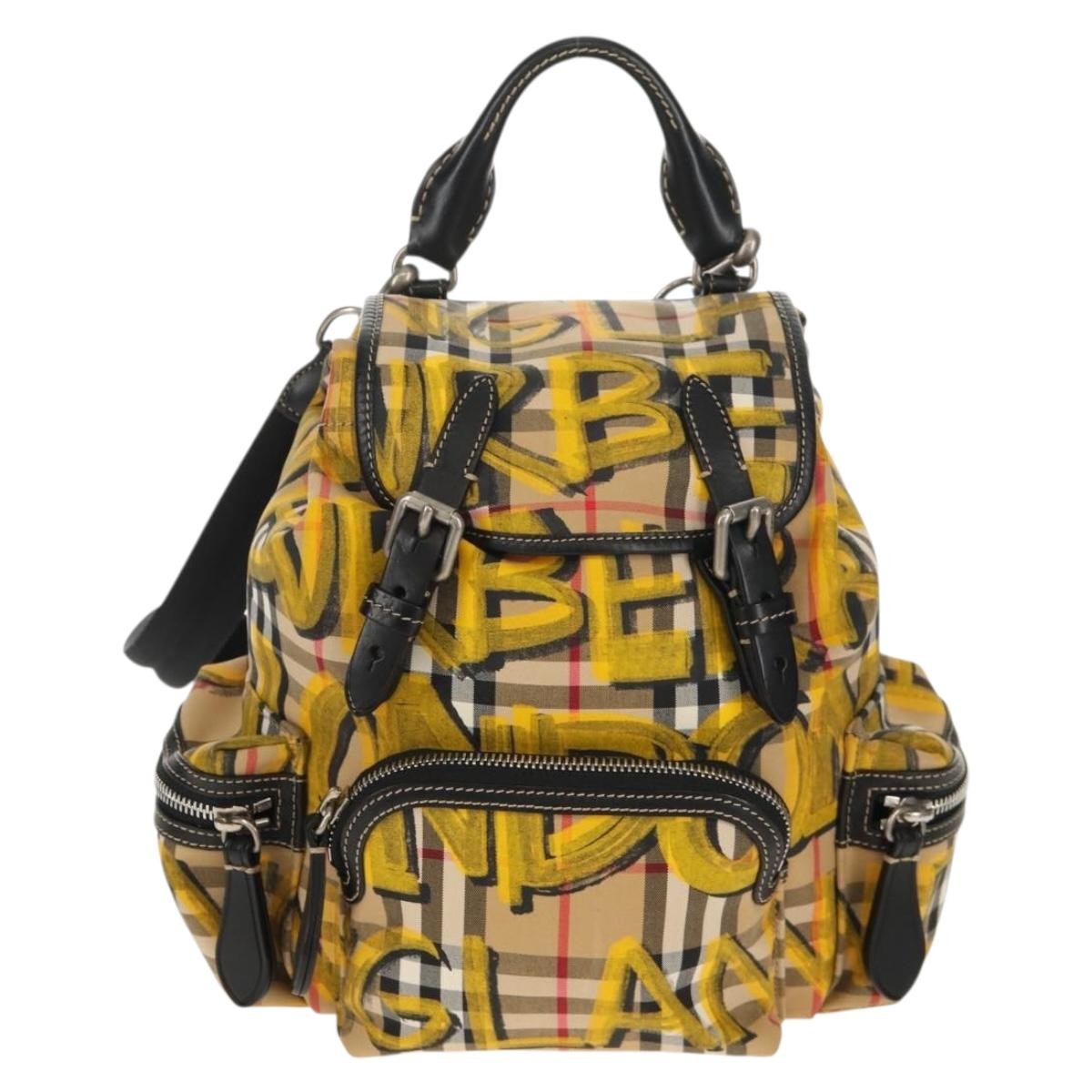 Burberry Graffiti Rucksack Backpack Vintage Check Canvas Small - image 1
