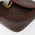 Celine Vintage Macadam Shoulder Bag Canvas and Leather - image 9