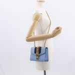Gucci Sylvie Chain Shoulder Bag Leather Mini - image 15