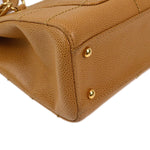 Chanel Vintage Chocolate Bar Zip Around Tote Quilted Calfskin Small - image 7