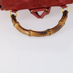 Gucci Vintage Bamboo Backpack Suede Medium - image 7