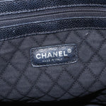 Chanel Optic Coco Bowler Bag Printed Coated Canvas with Caviar Medium - image 6