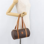 Celine Vintage Macadam Shoulder Bag Canvas and Leather - image 14