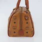 MCM Visetos Handbag Canvas and Leather - image 4