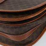 Celine Vintage Macadam Shoulder Bag Canvas and Leather - image 9