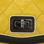 Chanel Two Tone Mademoiselle Lock Flap Bag Quilted Lambskin Large - image 14