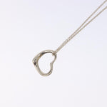 Tiffany & Co. Elsa Peretti Open Heart Pendant Necklace Sterling Silver 16mm - image 4