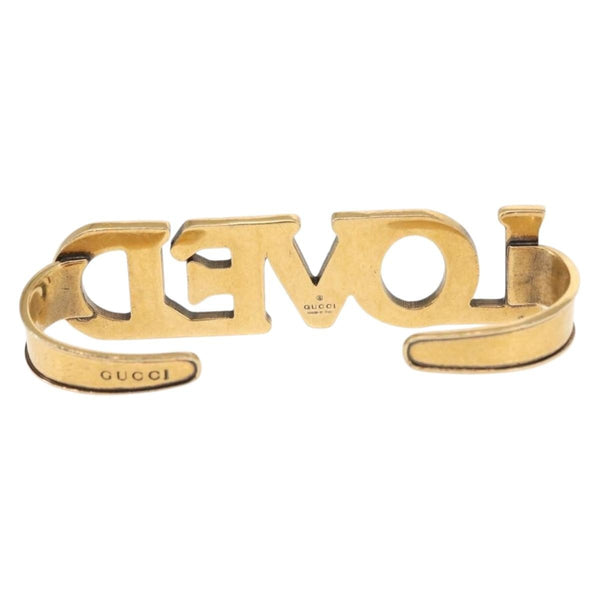Gucci Loved Palm Cuff Ring Crystal Embellished Metal