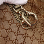 Gucci Heart Bit Open Tote GG Canvas with Leather Large - image 13