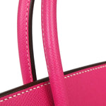 Hermes Birkin Handbag Pink Epsom with Palladium Hardware 35 - image 12