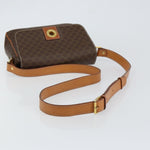 Celine Vintage Macadam Circle Logo Shoulder Bag Canvas and Leather - image 7